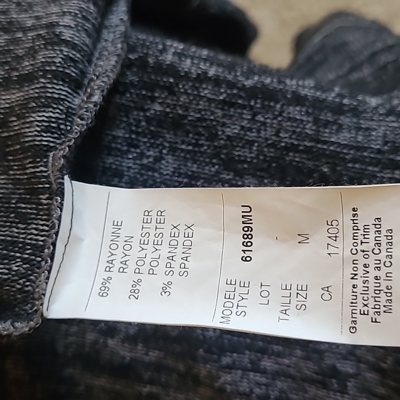 Long shrug. Conrad C, size M, heather black & gray. - Picture 5 of 6